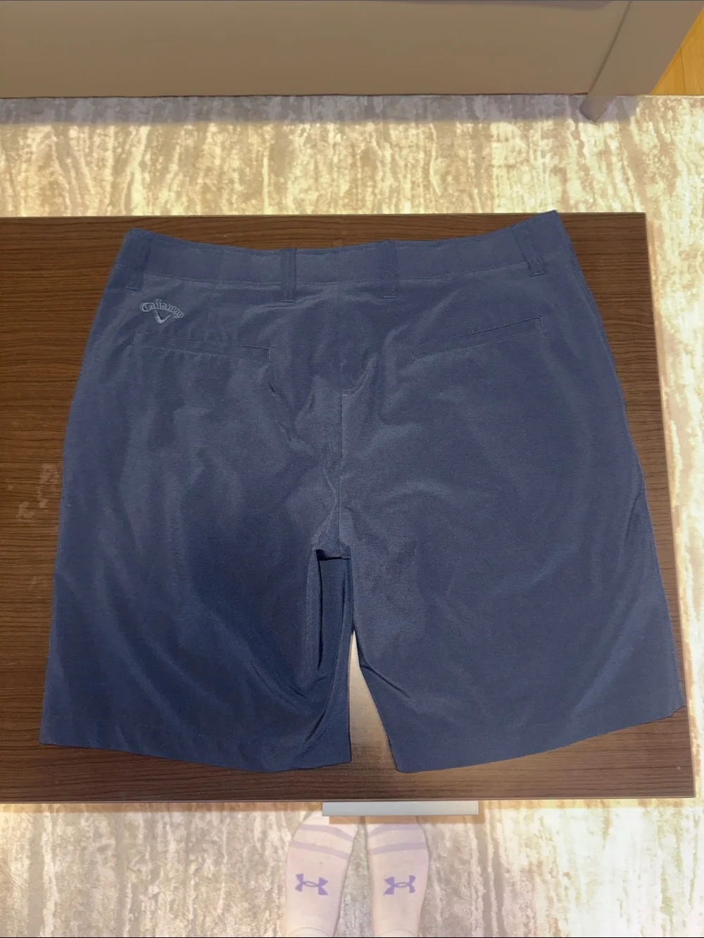 Callaway Navy Flat-Front Golf Shorts